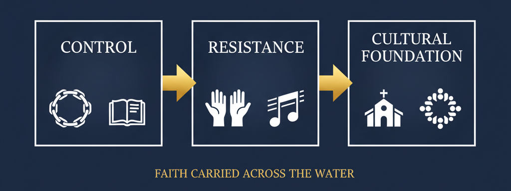 Infographic: Control → Resistance → Cultural Foundation