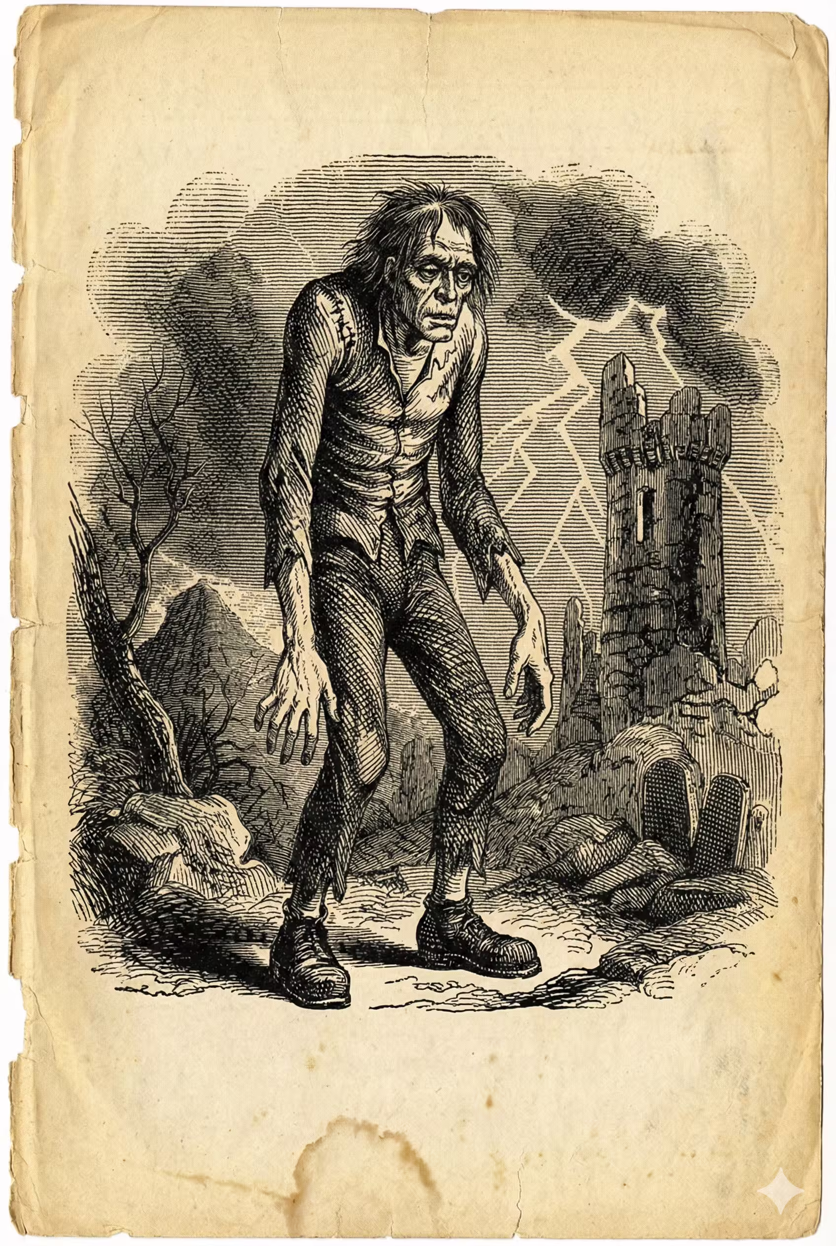 Frankenstein Engraving