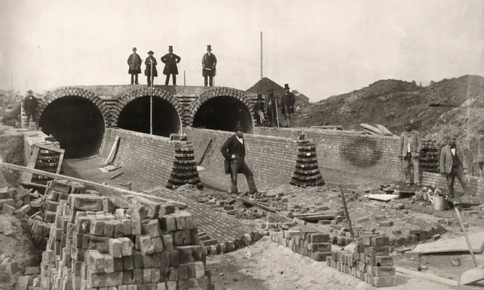 19th century sewer tunnel construction