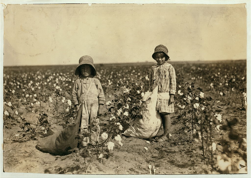 Lewis Hine young cotton picker Oklahoma 1916 NCLC Library of Congress