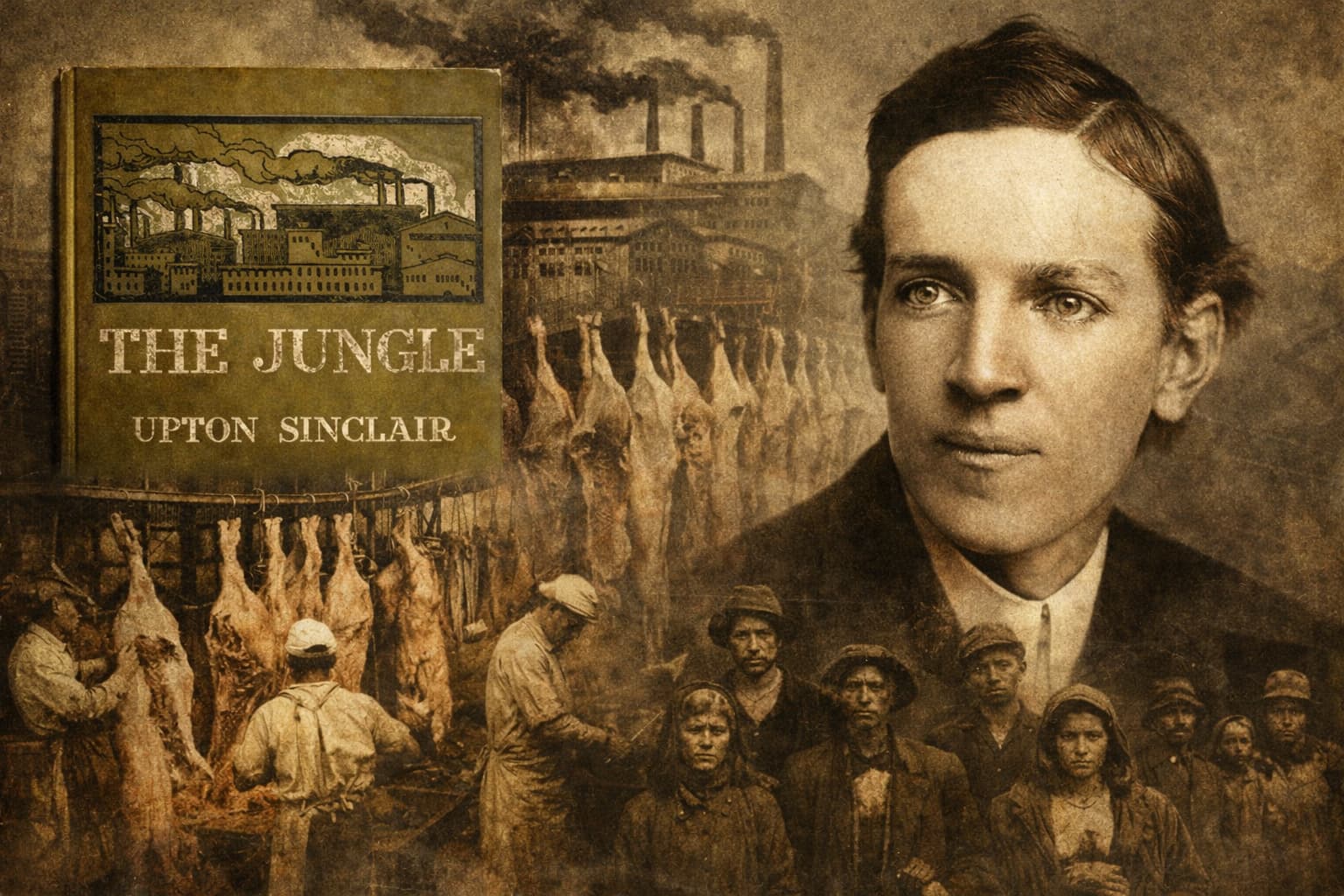The Jungle Upton Sinclair first edition cover 1906 Doubleday Page