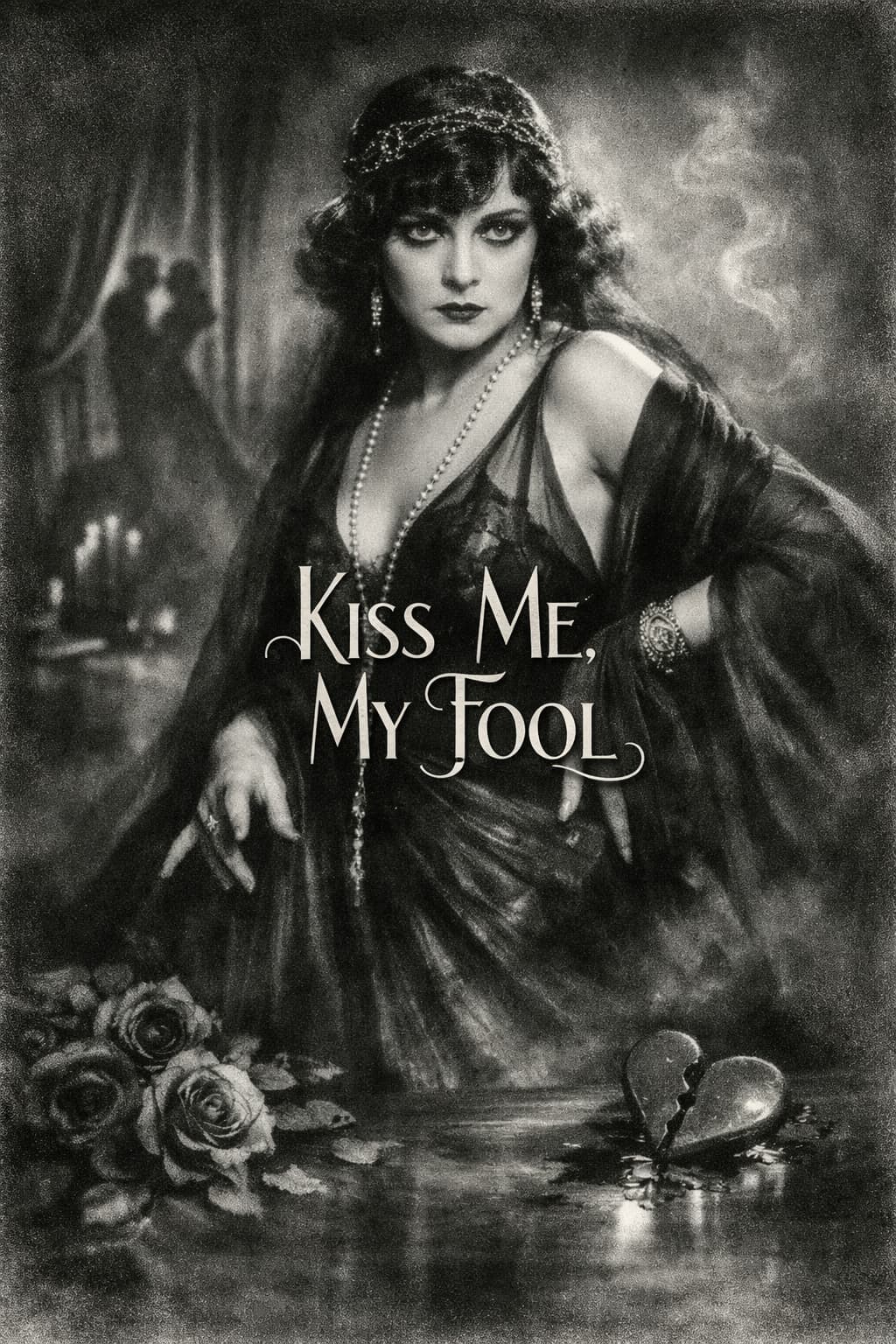 Theda Bara 1921 portrait photograph — Hollywood's original vamp, heavily made up with dark eyes and dramatic expression