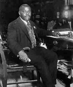 Marcus Garvey UNIA Black nationalism portrait 1920s Harlem