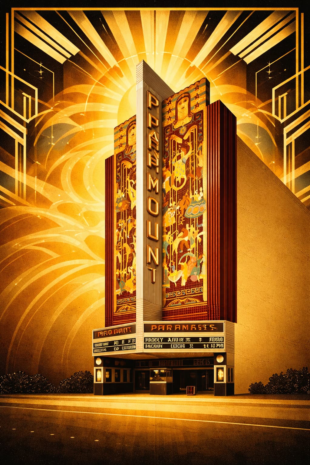 Paramount Theatre interior — grand movie palace of the 1920s