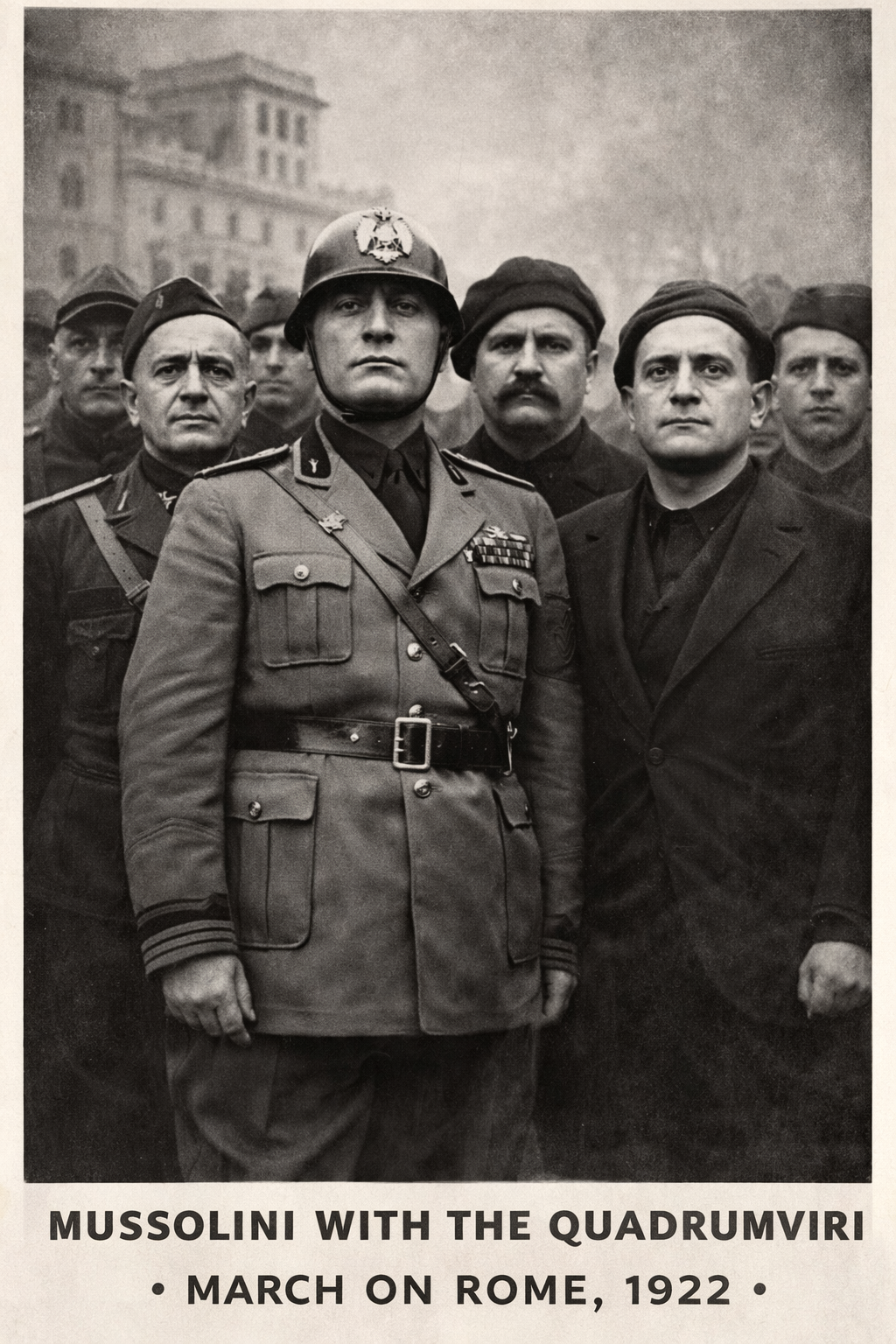 Mussolini March on Rome 1922 Fascist leaders quadrumviri
