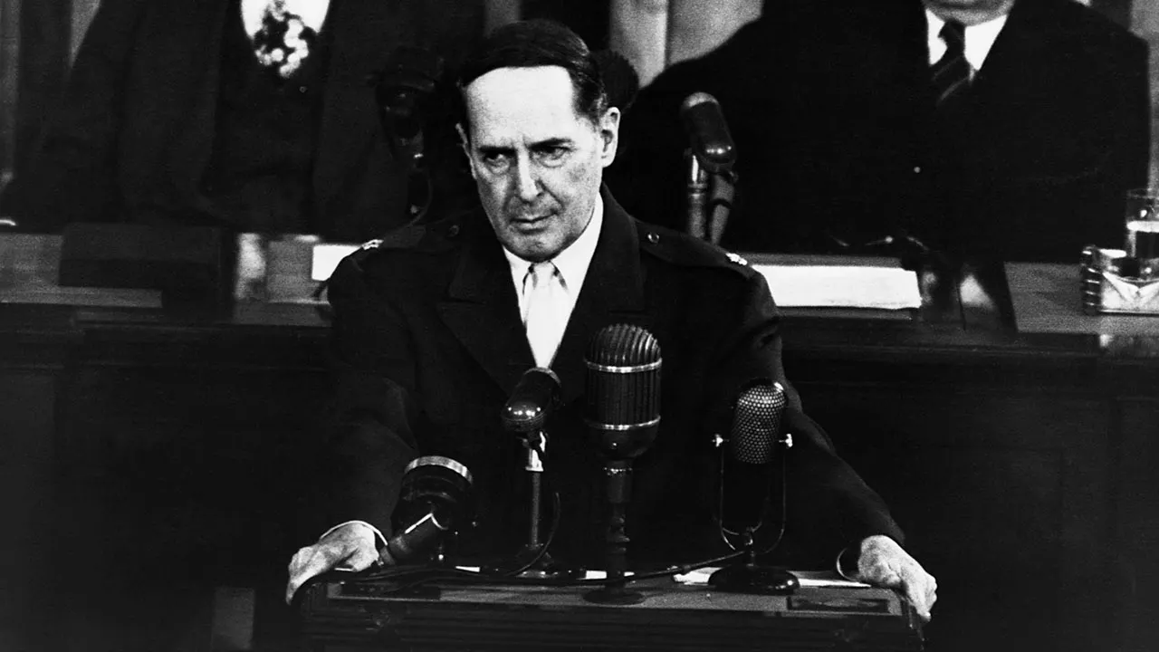 General MacArthur addresses Joint Session of Congress April 1951