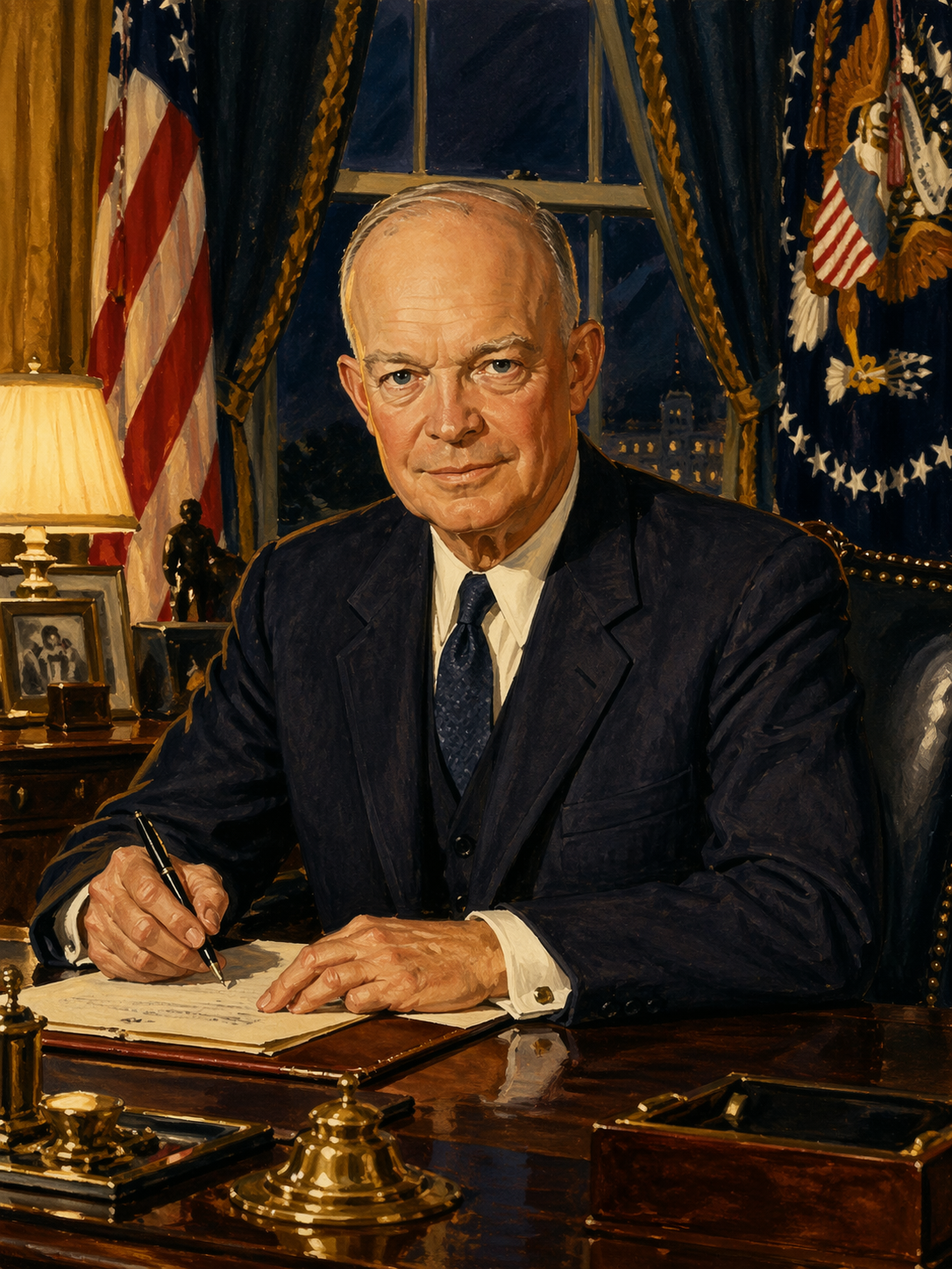 Dwight D. Eisenhower official presidential portrait photograph 1959