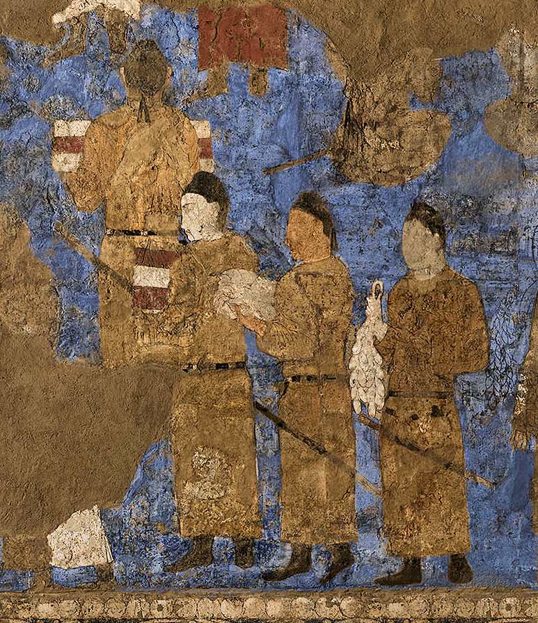 Sogdian merchants depiction full slide