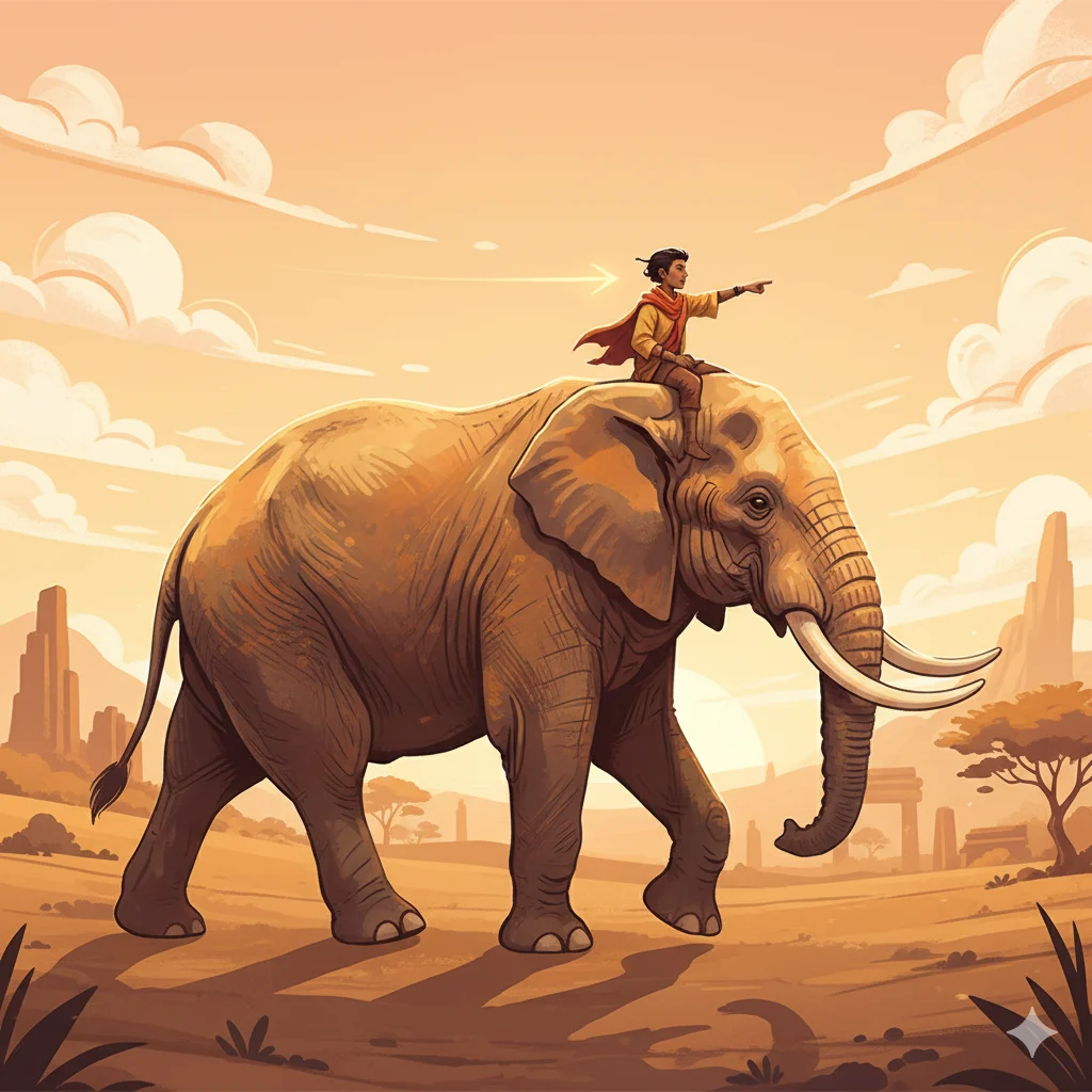Elephant and rider metaphor