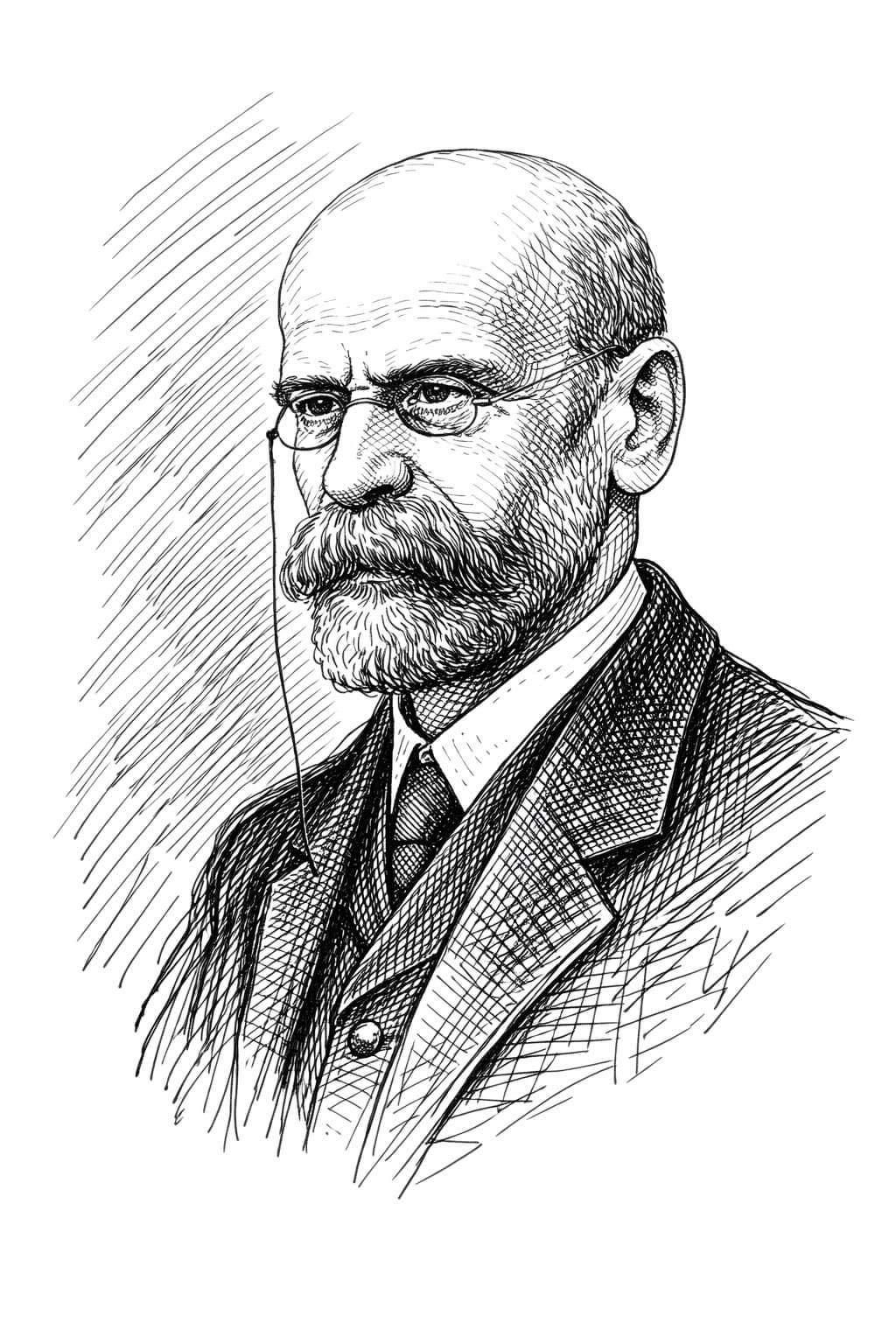 Portrait of Émile Durkheim